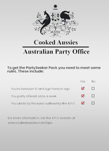 Load image into Gallery viewer, Cooked Aussies: PartySeeker Pack